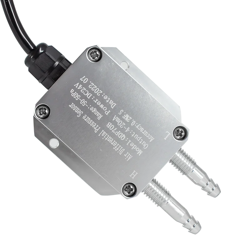 Differential Pressure Transmitter 4-20MA 0-10V 0-5V RS485 Differential Pressure Sensor 0-50pa 0-100pa Wind Air Pressure Sensor