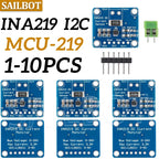 1-10PCS INA219 Module DIY 3V-5V IIC I2C MCU-219 Bidirectional Current Power Supply Monitoring Sensor Module