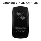 CUSTOM Dual RED Led Laser Etched Rocker Switch ON-OFF ON-OFF-ON (SPST DPDT) for ARB/Carling/NARVA 4x4 Caravan Accessories SUV