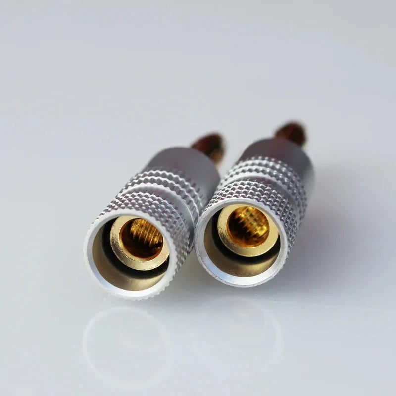 2/4/8/10/20/40pcs Banana Connector 4mm Speaker Banana Plugs 24K Copper Gold Plated 4mm Banana Jack Match with 4mm Binding Post