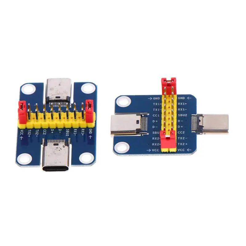 2026 NEW 1PCS Type C Male To Female USB 3.1 Test PCB Board Adapter 2.54mm Connector Socket Cable Data Transfer Test Wire Board