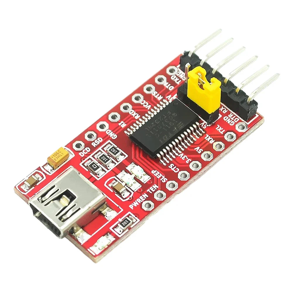 FT232RL FTDI Type-C to TTL Serial Converter Adapter Module 3.3V 5.5V FT232R Breakout Mini USB to TTL Adapter Board for Arduino