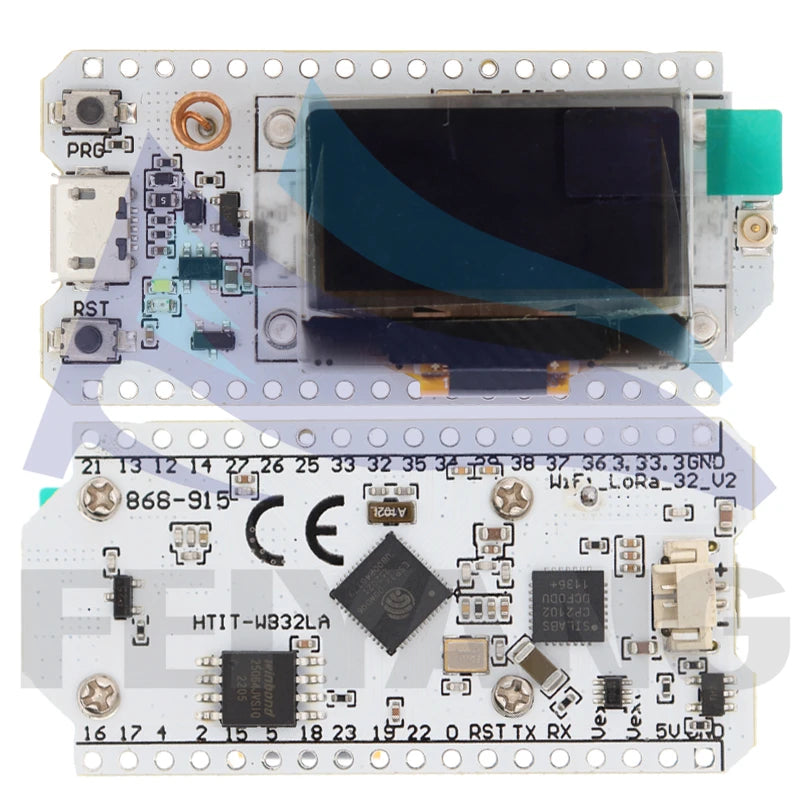SAMIROB 868MHz/915MHz/433MHz 0.96 Inch Blue OLED Display Bluetooth WIFI Kit 32 Development Board SX1276 ESP32 LoRa
