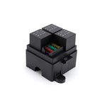 12V/24V 40A 4/5 Pin 3-Way Fuse Relay Box, 3 Relay Holder Standard ATO Fuse Block with Free Assembly for Car Motorcycle
