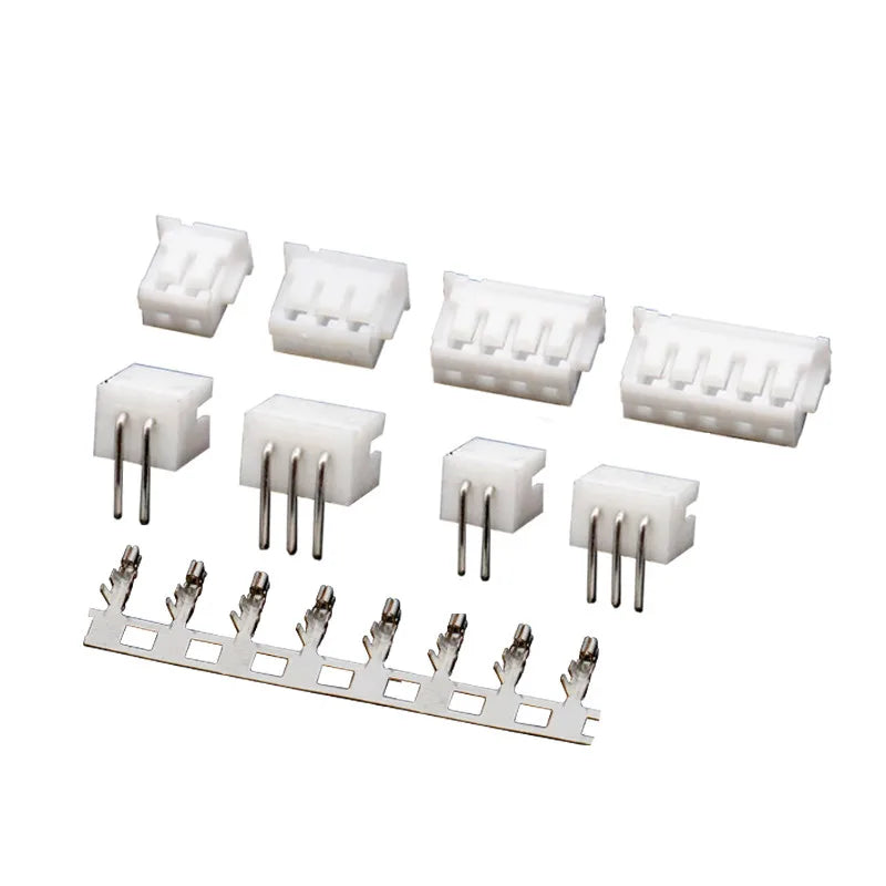 10 Sets JST ZH 1.5mm Wire Connectors, Male Plug & Female Socket Kit (2/3/4/5/6/7/8/10 Pin) Plastic Shell Terminals