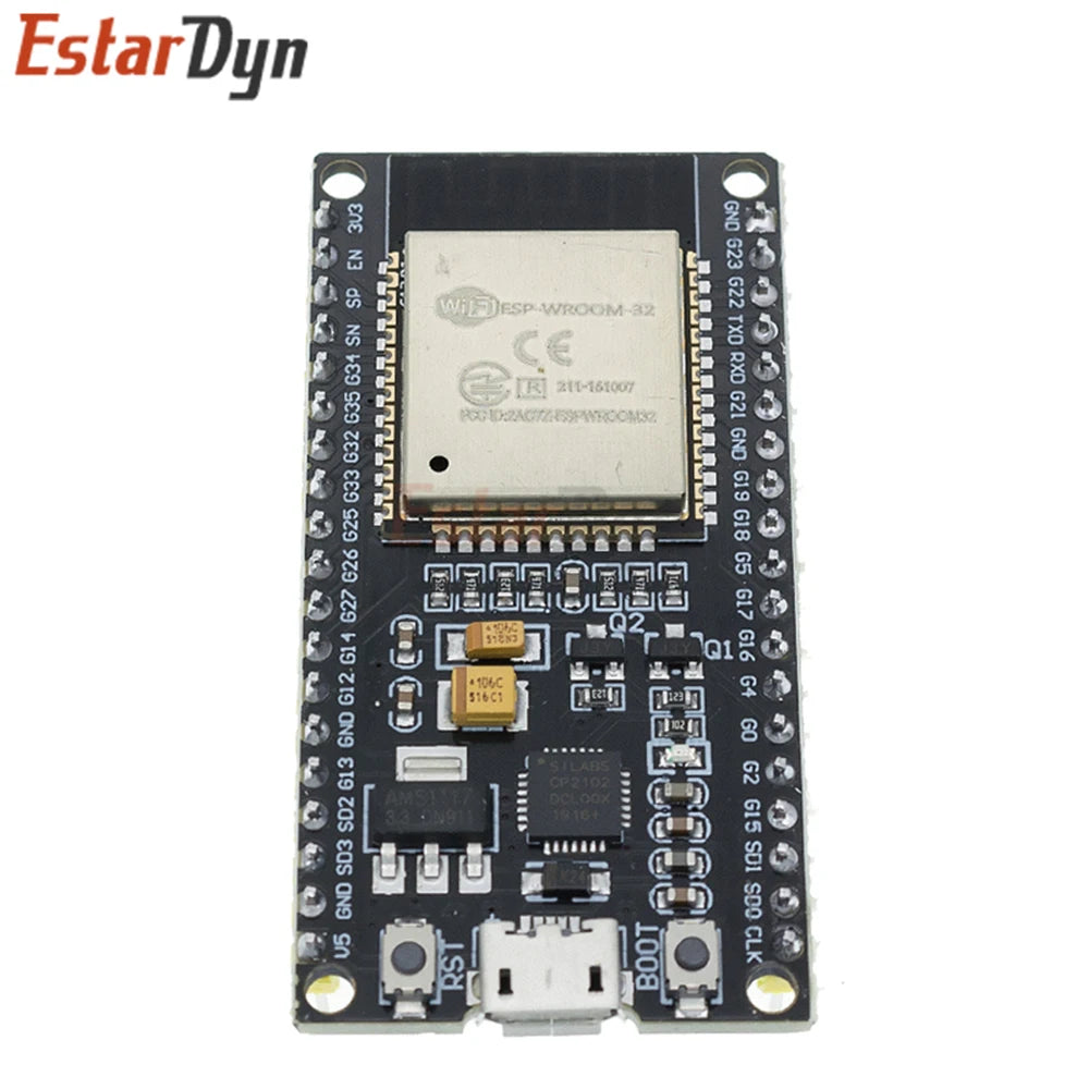 Estardyn ESP32 Micro USB CP2102 Development Board WiFi+Bluetooth Dual Core ESP-32 38Pins Low Power Compatible