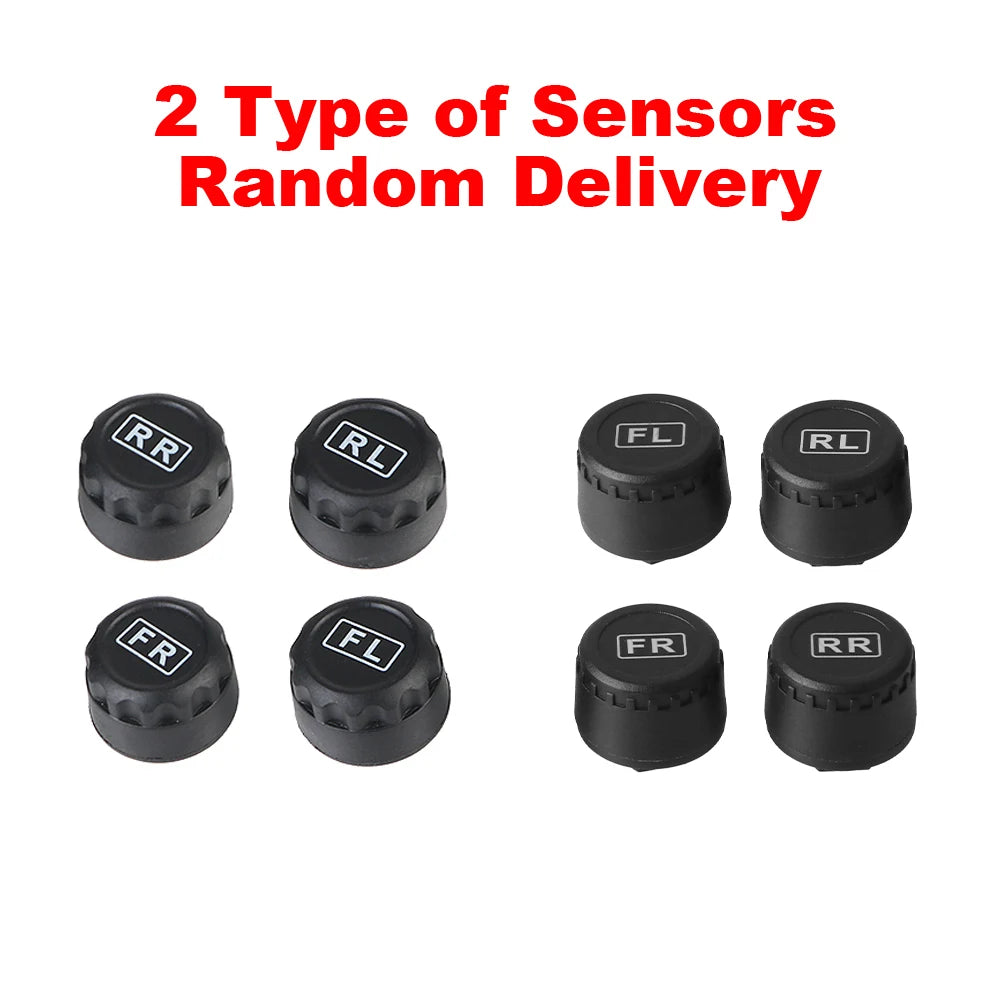 Tire Pressure Solar TPMS Car Tyre Pressure Monitoring System Solar Power Auto Security Alarm Systems Power External Sensor Auto Accessories Universal
