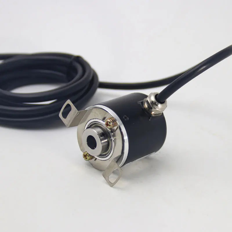 38mm Incremental Rotary Encoder 8mm Half Hollow Shaft Photoelectric Optical Switch 5-24VDC E40H8 Rotary Encoder