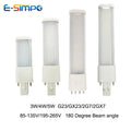 2pcs 3W 4W 5W G23/GX23 CFL PL LED PL-S Replacement Bulb Lamp Desk Reading Spotlight Horizontal Plug Light