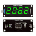 2Pcs TM1637 4 Digit 7 Segment Digital Tube Clock Module 0.56-inch LED Display Module blackboard Red Blue Green Yellow White