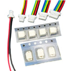 10Set Mini SH 1.0 2Pin 3P 4P 5P 6P 8P 10P 12P Micro PCB Vertical/RA SMT Male Pin Header Wafer Socket+Female Wires Cable 20mm