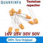 10PCS DIP Tantalum Capacitor 16v 25V 35V 50V 0.47UF 0.1UF 1UF 2.2UF 3.3UF 4.7UF 10UF 22UF 33UF 47UF 100UF 106 475 226 107 336