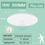 Led Ceiling Lamp With Motion Sensor 110-220V Human Infrared Smart Room Lamp 20W 40W Ceil Lamps For Entrance Balcony Corridor