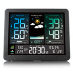 Wireless Weather Station Digital Indoor Outdoor Thermometer Hygrometer with 3 Remote Sensors Sunrise Sunset Forecast Alarm Clock