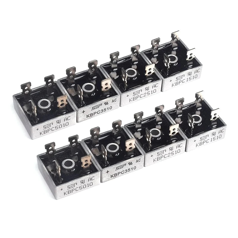 Javino 1/5/10Pcs KBPC1510 KBPC2510 KBPC3510 KBPC5010 Bridge Rectifier 15A 25A 35A 50A 1000V Single Phase Diode Rectifier