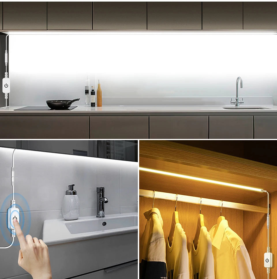 DC 12V-24V 4A Touch Sensor Light Dimmer Switch Controller Brightness Stepless Dimmable Touch Dimmer For LED Strip Light