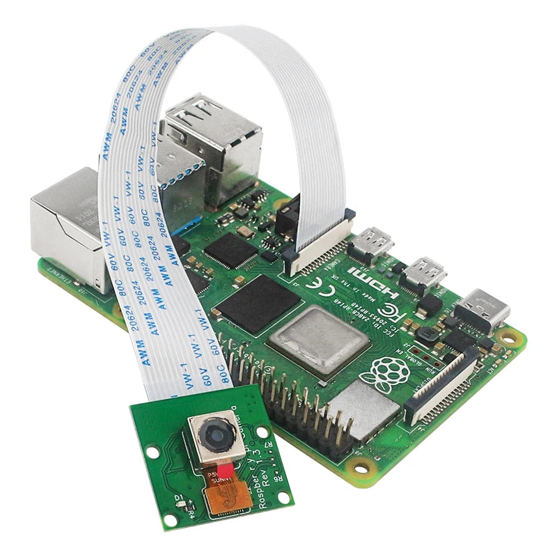 Raspberry Pi 5MP Camera OV5647 Webcam 65° 120°  Auto Fixed Focus Camera Module with 15cm FFC for Raspberry Pi 4B 3B+ 3B