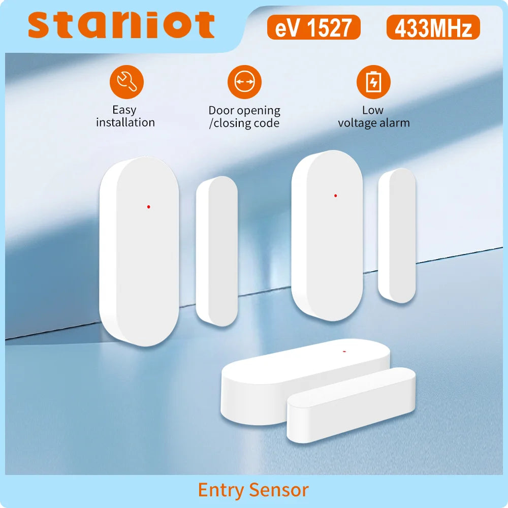 Window Door Magnetic Sensor Door Open Closed Detectors Wireless Smart Home Security Protection Alarm System App Remote Control