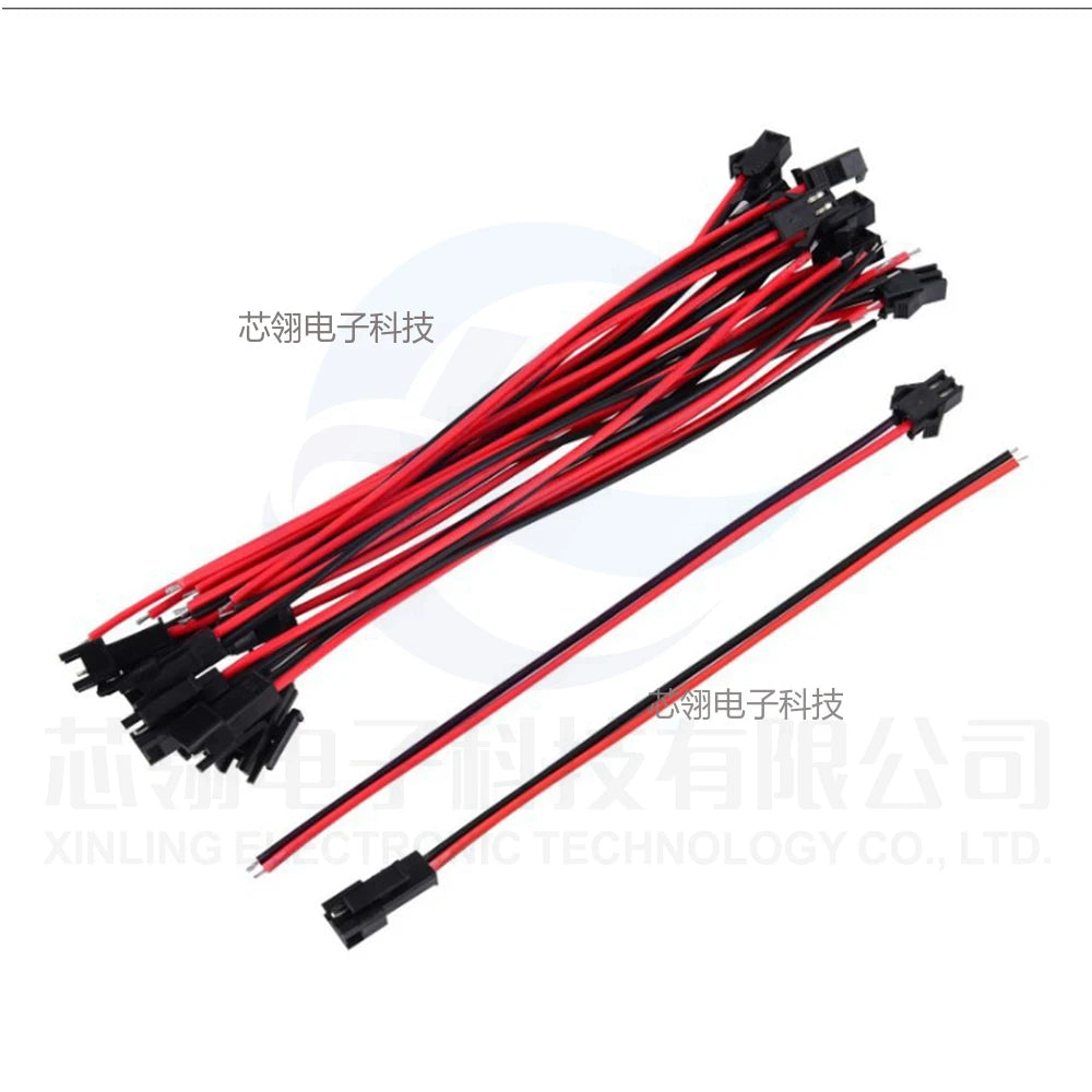 5/10/20Pairs 15CM JST SM 2 Pin Plug Male Female Wire Connector Terminal Line Cable Pigtail Plug for LED Strip Light Tape Lamp