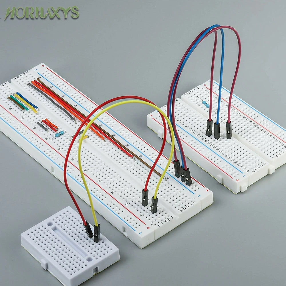 MB-102 Prototype Breadboard 400 830 Points Solderless PCB Bread Board Jumper Wires Cable Board DIY Dupont Wire for Arduino Kit