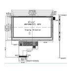 4.3 Inch TFT LCD Screen RGB Interface 480x272 High-Definition IPS Plug-In 40PIN With Capacitive Touch