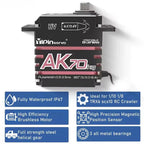 70kg AK70 47kg Brushlessfor Servo PWM Magnetic Coding Servo Motor CNC Aluminium Shell Metal Gear for Rc Car 1/8 1/10 1/12