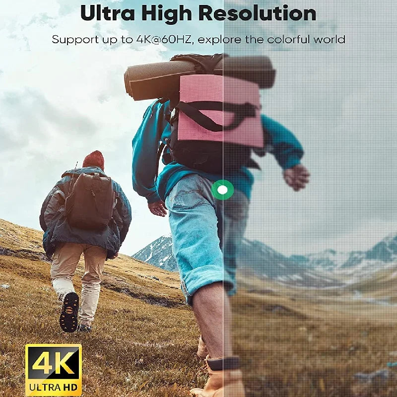Micro HDMI to HDMI Cable 4K@60Hz V2.0 HDMI to Micro HDMI Cable Compatible with GoPro Raspberry Pi 4 Retroid Sony Camera Video