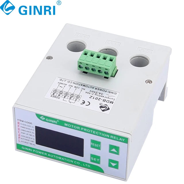 GINRI MDB-201Z Motor Overload Protection Device 2-99A Digital Electronic  Protection Relay