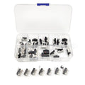 40Pcs/Box 3Pins Mini Limit Microswitch Car Switch with Scroll Wheel Microswitch Curved Foot Arc Handle Mouse Switches