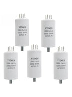 1Pcs CBB60 Starting Capacitor 450V AC 14uF 15uF 16uF 18uF 20uF 25uF Double Insert Screw for Air Compressor Water Pump