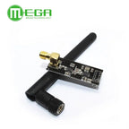 NRF24L01+PA+LNA Wireless Transceiver RF Transceiver Module 2.4G 1100m with Antenna and NRF24L01+ Breakout Adapter with 3.3V