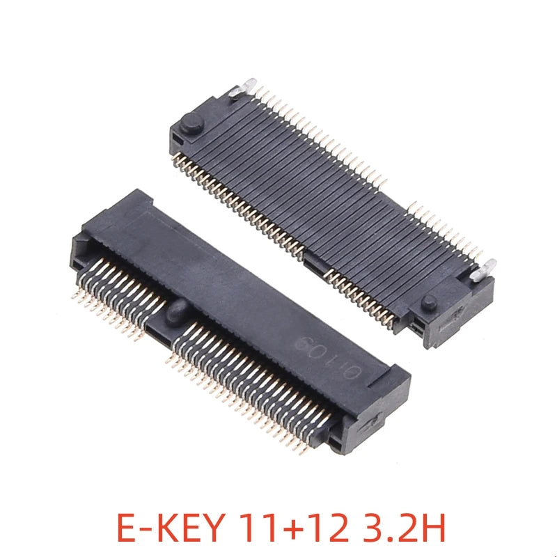 2PCS M.2 NGFF Connector 67Pin SSD Interface Socket H=3.2/4.2/4.8/6.7/8.5mm for Solid State Drive Adapter