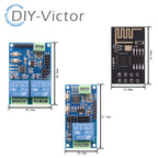5V ESP8266 ESP-01 1 Channel WiFi Relay Module ESP-01S 2 Way Relay Module For IOT Smart Home remote control switch phone APP