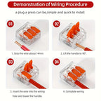 10/20/30/50Pcs Multi Port Orange Universal Quick PlugIn Terminals Connectors Wire Connector Terminals