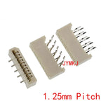 FPC FFC 1.25mm Pitch Flat Cable Connector Socket Double Row DIP Type 4 5 6 7 8 10 12 14 15 16 18 20 21 22 24 25 26 28 30 32 Pin