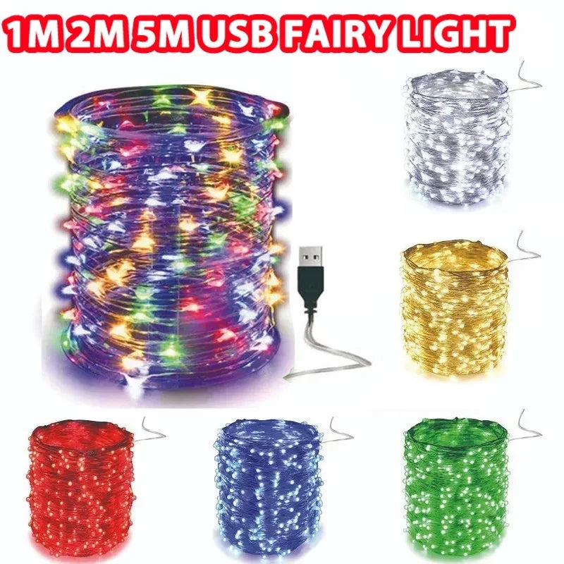 1Pcs Solar LED Firework Light Copper Wire Christmas Fairy Lights Lawn Pathway Light Garden Decoration