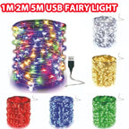 1Pcs Solar LED Firework Light Copper Wire Christmas Fairy Lights Lawn Pathway Light Garden Decoration