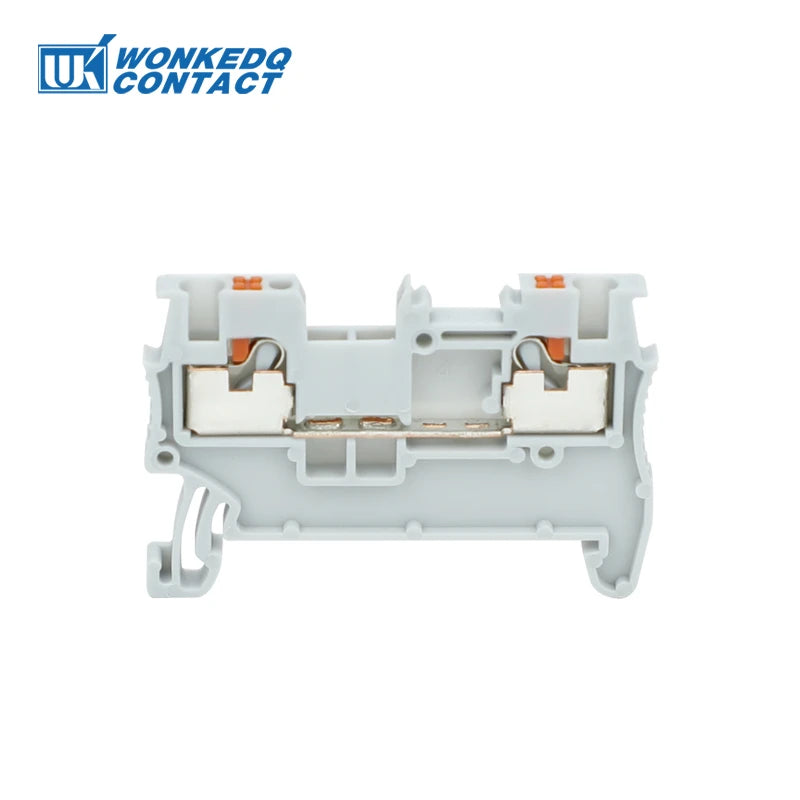 PT-1.5 Push-in Electrical Terminal Block, Din Rail Wire Connector, Spring Feed-Through Strip Cable Plug PT1.5,  1.5mm
