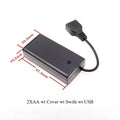 2X 3X 4X 6X 8X AA USB Battery Case With Power Switch With USB Socket AA Battery Box for 5V LED Strip Lights Mini Power Supply