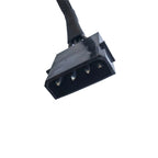 ATX 4Pin 4P IDE Molex to 5 SATA Serial ATA Power Supply Cable Cord Wire For 3.5 2.5 HDD SSD Cage Case CD-ROM 15.7in 40cm Up Dwon