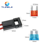 ATC Medium Car fuse Box 18/16AWG Copper Wire 32V Small Fuse Holder with Fuse and Car Blade Fuse 1A 2A 3A 5A 7.5A 10A 15A 20A 25A