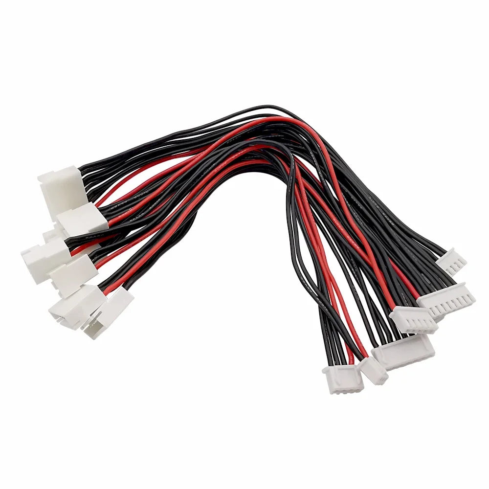 10pcs XH 2S 3S 4S 5S 6S Silicon 22AWG Solder-free 10-30CM LiPo Battery Balance Charger Extension Cable Balance Charging Wire