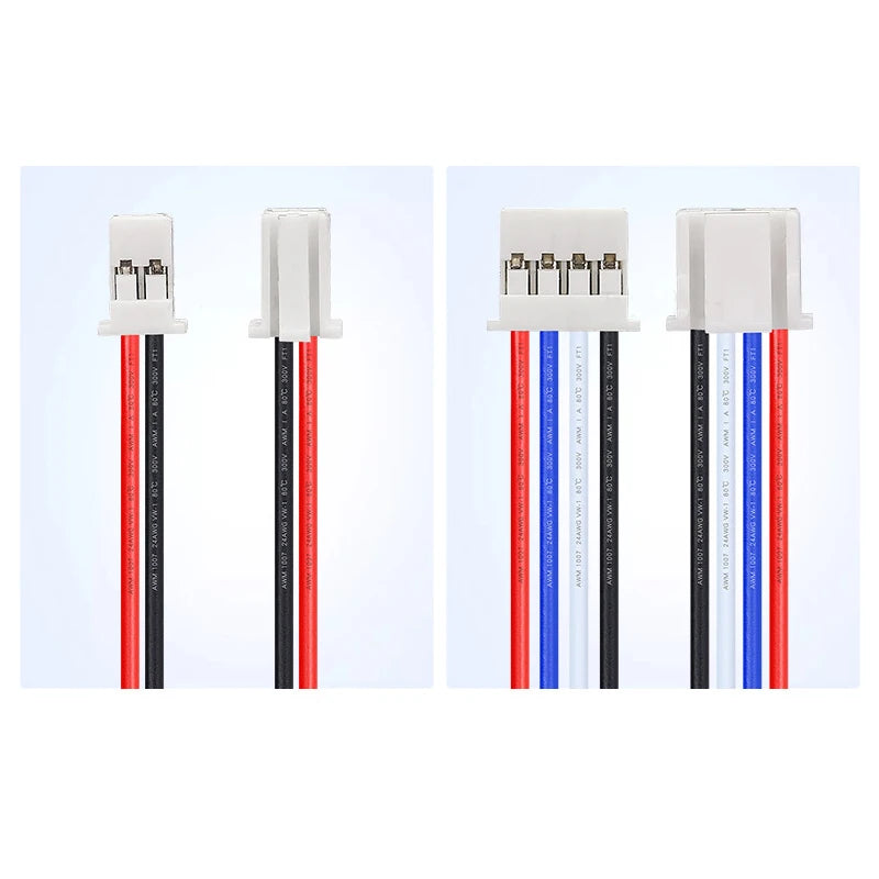 10pcs JST PA2.0 Terminal Wire Harness 2P3P4p5P6P PAE2.0 26awg Single/Double 10/20/30cm Lock Electronic Connector Jumper Cable