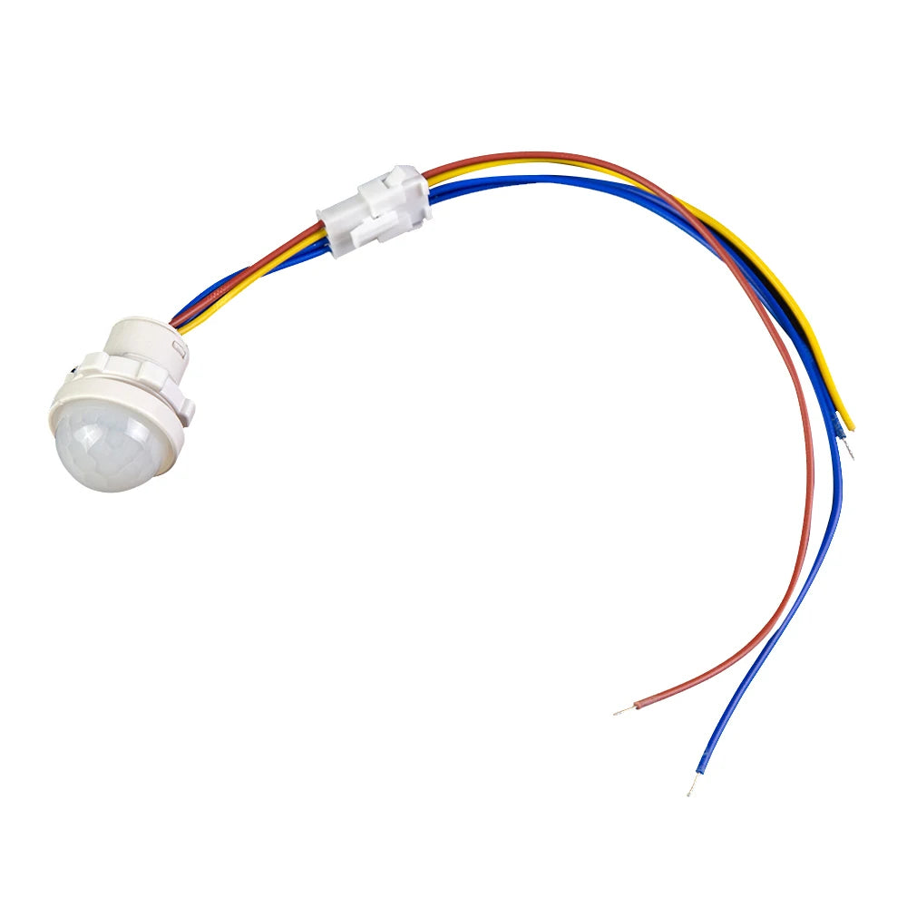 2PCS Automatic Sensor Light Switch LED Human Body Sensor Infrared Sensor Detection Infrared PIR Probe LED Body Sensor Switch