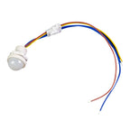 2PCS Automatic Sensor Light Switch LED Human Body Sensor Infrared Sensor Detection Infrared PIR Probe LED Body Sensor Switch