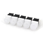 5Pcs Honyone TS6 10mm Round Top Cap 8Pin With LED Momentary Reset DPDT PCB Mini Push Button Tact Switch