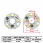 10pcs AC 220V LED PCB SMD5730 3W 5W 7W 10W 12W 15W 18W 24W Integrated IC Driver White/Warm White Light Source for LED Bulb