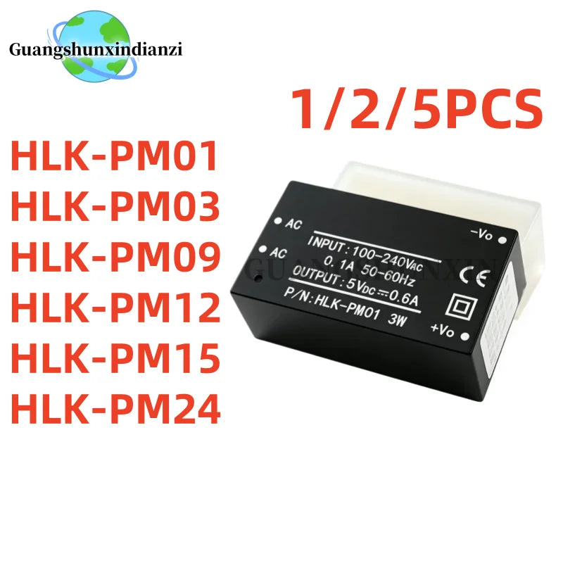 1/2/5Pcs 100% New HLK-PM01 HLK-PM03 HLK-PM09 HLK-PM12 HLK-PM15 HLK-PM24 PM01 PM03 PM09 PM12 PM15 PM24 In Stock