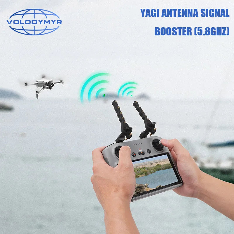 VOLODYMYR 2pcs 5.8Ghz Yagi Antenna for Mavic 2/RC PRO/Mavic Mini/Phantom 4 Pro Drone Remote Control Signal Boosters Drone