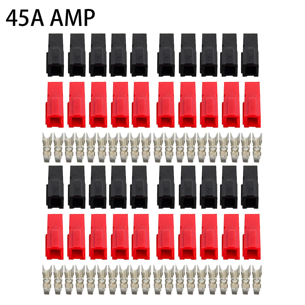 5/10/20/50/100 Pairs 30A/45A AMP 600V Power Marine Connector Pole For Anderson Powerpole Interlocking Plug Terminals